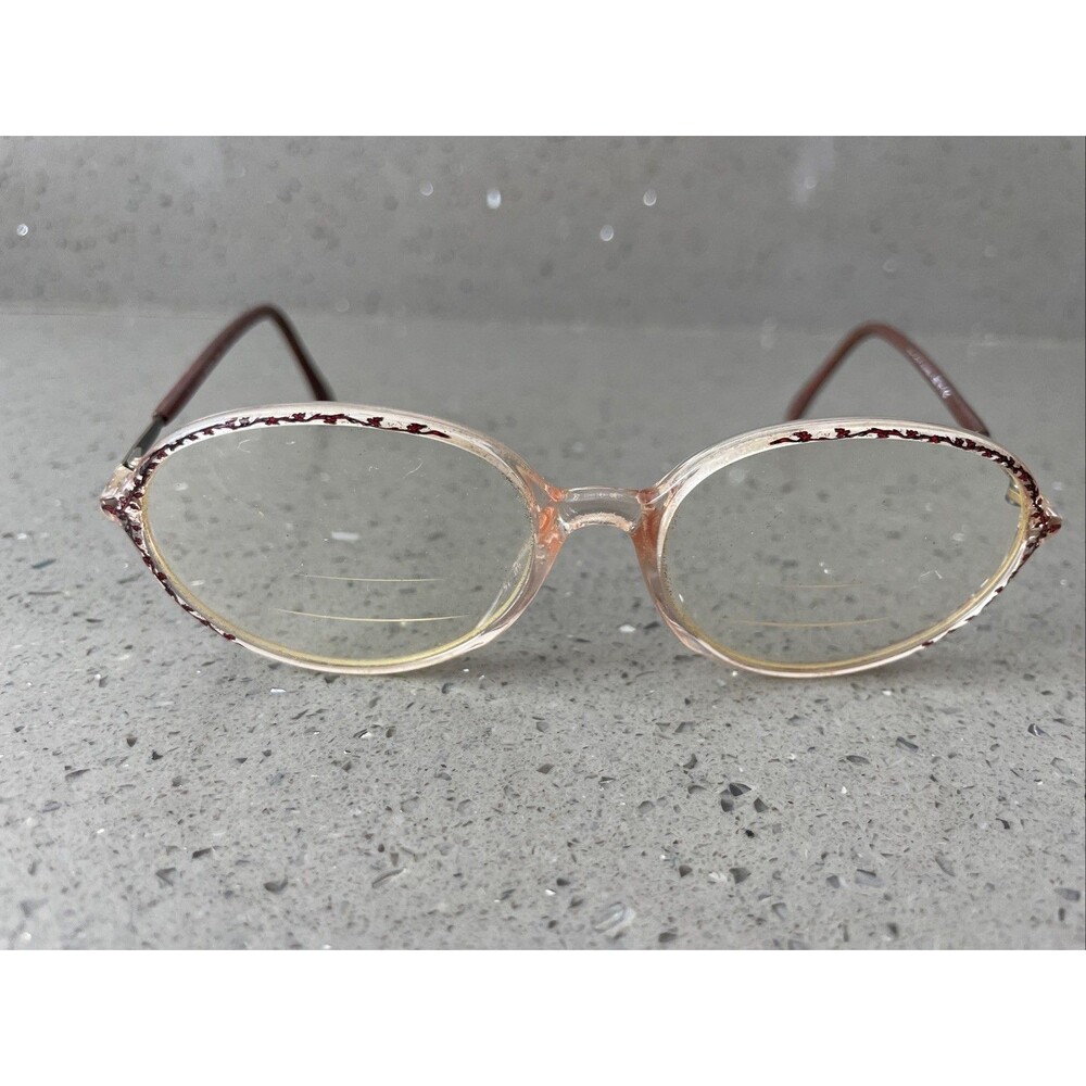 SILHOUETTE SPX M1879 /20 605 Burgundy Clear Eyeglasses FRAMES ONLY 50-15-130